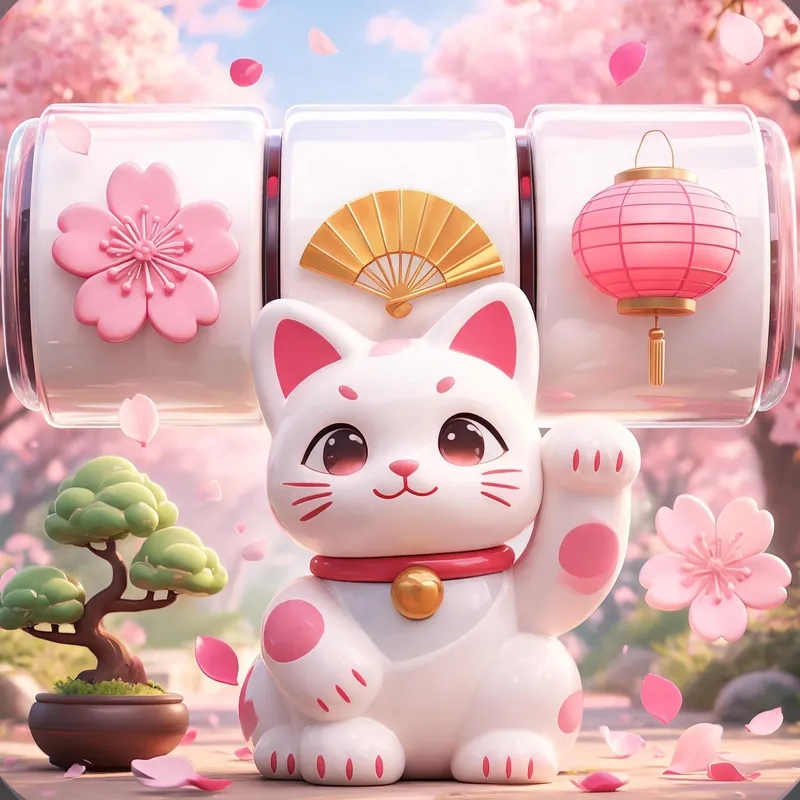 Sakura Spins slot online game cover art